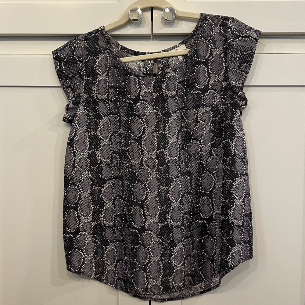 Joie Silk Cap Sleeve Blouse